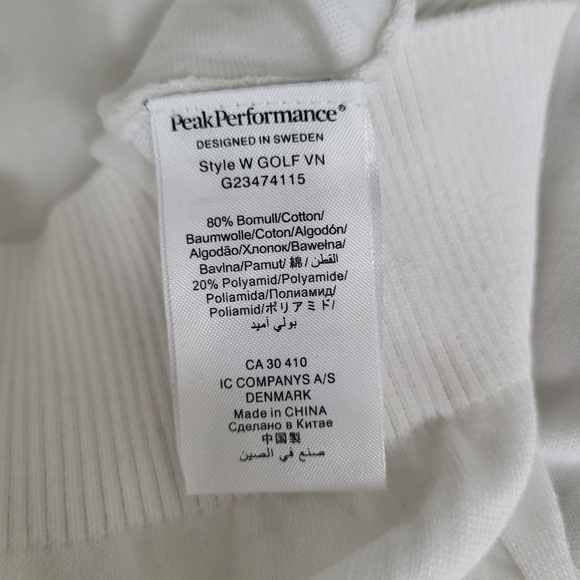 Peak Performance White Golf Knit Jumper Sweater Ladies Size XL - Picture 7 of 11